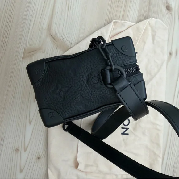 Louis Vuitton Mini Soft Trunk Monogram Taurillon Leather Black Crossbody Bag - Picture 13 of 16
